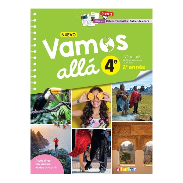 NUEVO VAMOS ALLA ESPAGNOL 4E - ED. 2023 - MANUEL-CAHIER ELEVE