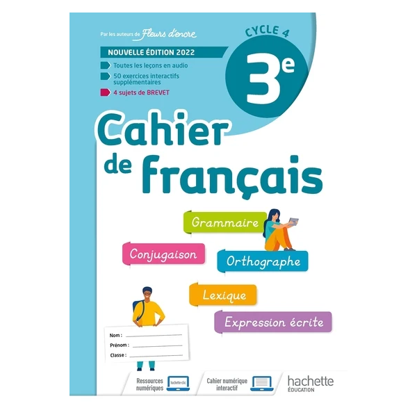 CAHIER FRANCAIS 3E CYC4