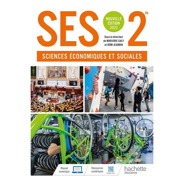 SCIENCES ECONOMIQUES ET SOCIALES 2NDE - LIVRE ELEVE - ED. 2022