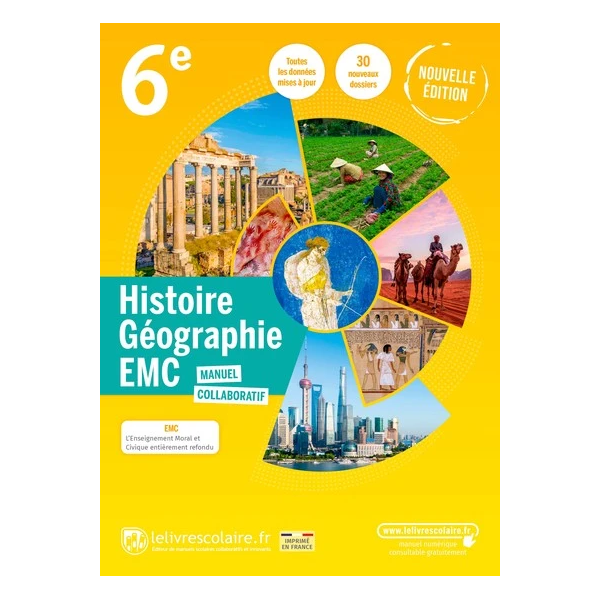 HISTOIRE-GEOGRAPHIE 6E, EDITION 2022