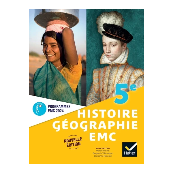 HISTOIRE-GEOGRAPHIE-EMC 5E - ED. 2024 - LIVRE ELEVE