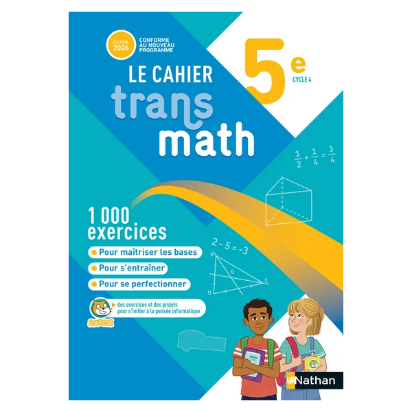 TRANSMATH MATHEMATIQUES 5E - CAHIER ELEVE - 2026