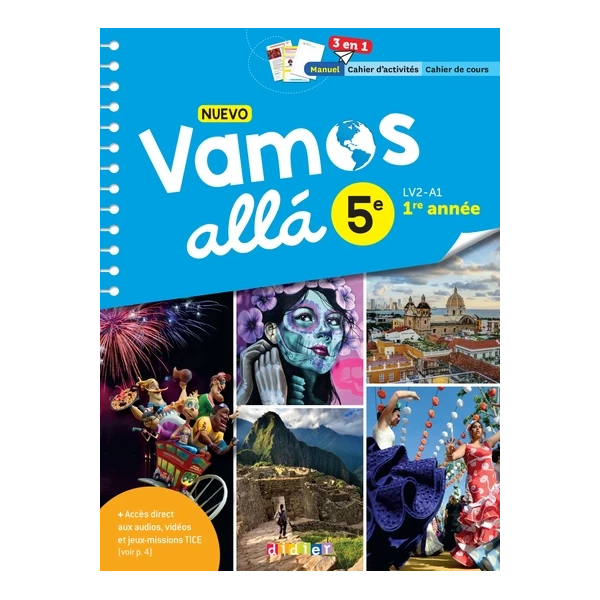NUEVO VAMOS ALLA ESPAGNOL 5E - ED. 2022 - MANUEL